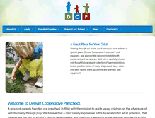 Tablet Screenshot of denvercooperativepreschool.org
